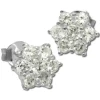 SilberDream Ohrstecker Stern mit Zirkonia weiß Silber Ohrringe SDO791W