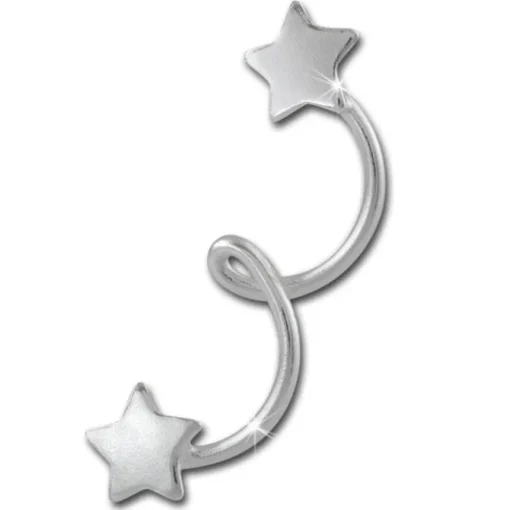 SilberDream Ohrstecker Sternenschweif 925 Sterling Silber Ohrring SDO8212J