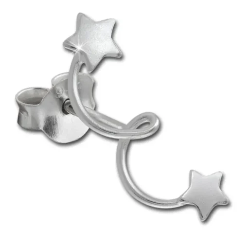 SilberDream Ohrstecker Sternenschweif 925 Sterling Silber Ohrring SDO8212J