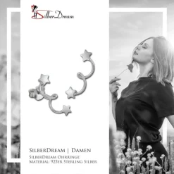 SilberDream Ohrstecker Sternenschweif 925 Sterling Silber Ohrring SDO8212J