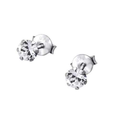 SilberDream Ohrstecker Zirkonia weiß 925 Silber Ohrring SDO8503W
