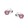 SilberDream Ohrstecker Zirkonia rosa 925 Silber Ohrring SDO8503A
