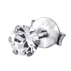SilberDream Ohrstecker Zirkonia weiß 925 Silber Ohrring SDO8503W