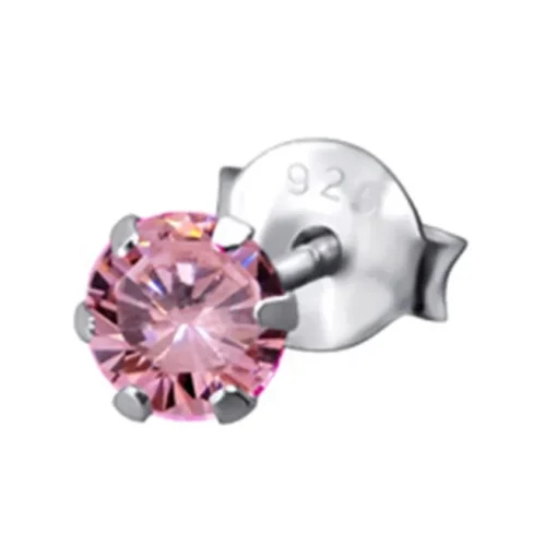 SilberDream Ohrstecker Zirkonia rosa 925 Silber Ohrring SDO8503A
