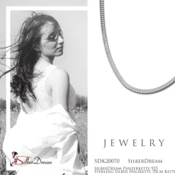 SilberDream Panzerkette 925 Sterling Silber Halskette 70cm Kette SDK20070