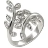 SilberDream Ring Blätter Zirkonia weiß Gr.56 aus 925er Silber SDR414W56