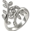 SilberDream Ring Blätter Zirkonia weiß Gr.62 aus 925er Silber SDR414W62