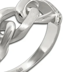 SilberDream Ring Chain Zirkonia weiß Gr.58 aus 925er Silber SDR422W58