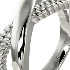 SilberDream Ring Crossed Gr.60 Silberring aus 925er Silber SDR413J60