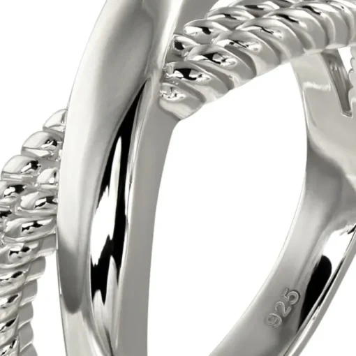 SilberDream Ring Crossed Gr.60 Silberring aus 925er Silber SDR413J60