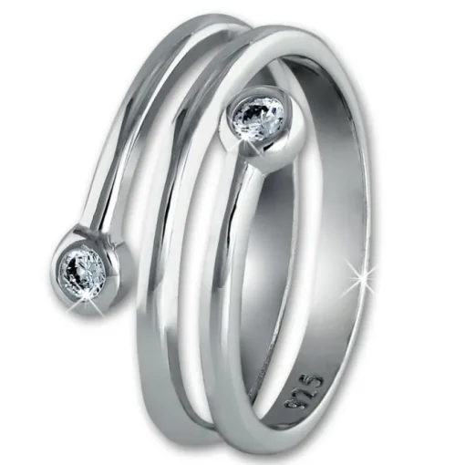 SilberDream Ring Dream Zirkonia weiß Gr.56 Sterling 925er Silber SDR406W56