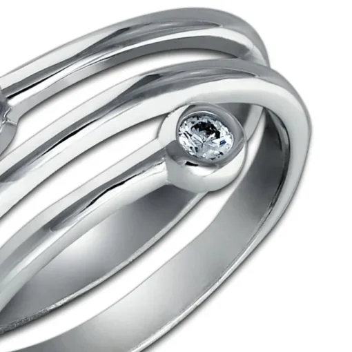 SilberDream Ring Dream Zirkonia weiß Gr.58 Sterling 925er Silber SDR406W58