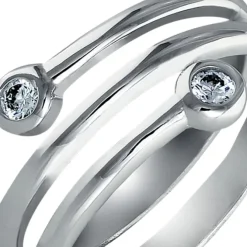 SilberDream Ring Dream Zirkonia weiß Gr.54 Sterling 925er Silber SDR406W54