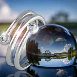 SilberDream Ring Dream Zirkonia weiß Gr.54 Sterling 925er Silber SDR406W54