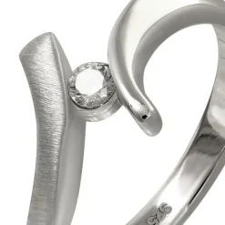 SilberDream Ring Klassik Zirkonia weiß Gr.56 aus 925er Silber SDR417W56