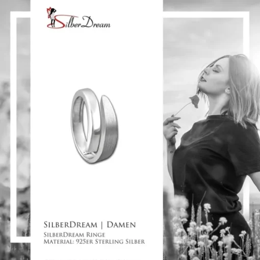 SilberDream Ring klassisch Gr. 56 Sterling 925er Silber SDR404J56