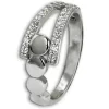 SilberDream Ring Kreise Zirkonia weiß Gr.58 aus 925er Silber SDR407W58