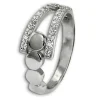 SilberDream Ring Kreise Zirkonia weiß Gr.54 aus 925er Silber SDR407W54