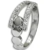 SilberDream Ring Kreise Zirkonia weiß Gr.60 aus 925er Silber SDR407W60