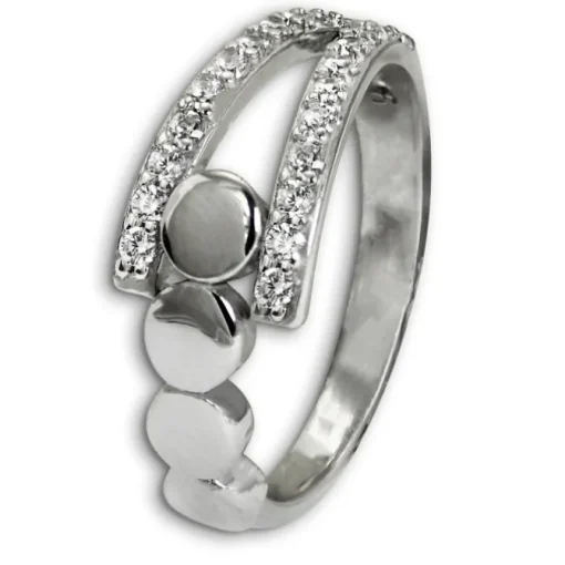 SilberDream Ring Kreise Zirkonia weiß Gr.56 aus 925er Silber SDR407W56