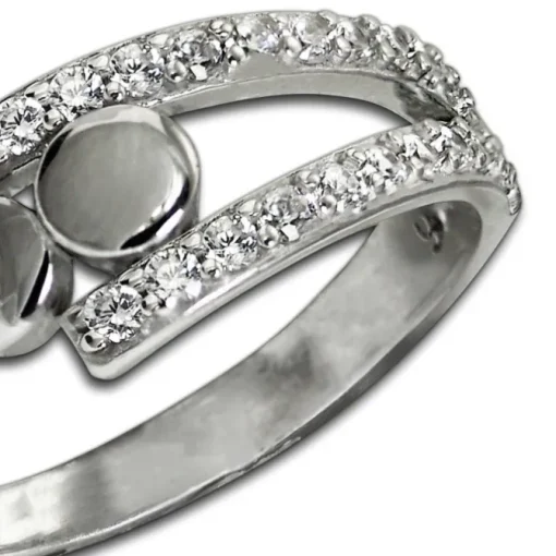 SilberDream Ring Kreise Zirkonia weiß Gr.56 aus 925er Silber SDR407W56