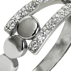 SilberDream Ring Kreise Zirkonia weiß Gr.60 aus 925er Silber SDR407W60