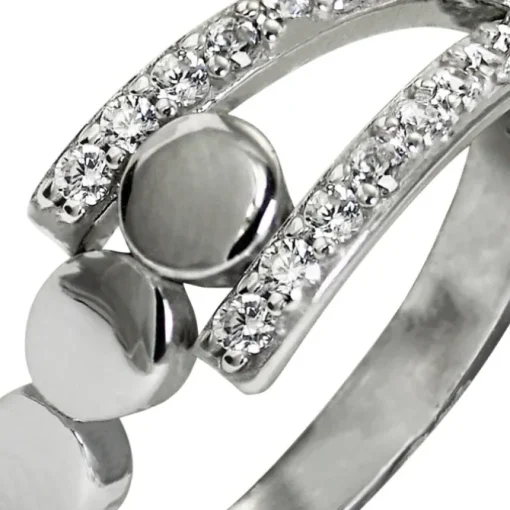 SilberDream Ring Kreise Zirkonia weiß Gr.56 aus 925er Silber SDR407W56