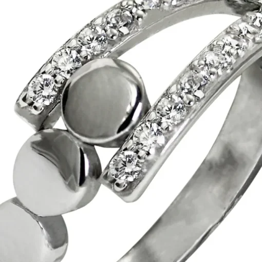 SilberDream Ring Kreise Zirkonia weiß Gr.54 aus 925er Silber SDR407W54