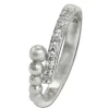 SilberDream Ring Kugeln Zirkonia weiß Gr.58 aus 925er Silber SDR409W58