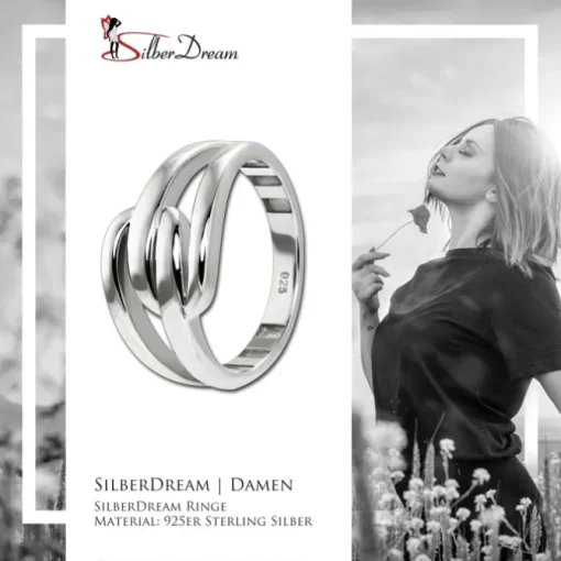 SilberDream Ring Modern Gr.56 Silberring aus 925er Silber SDR419J56