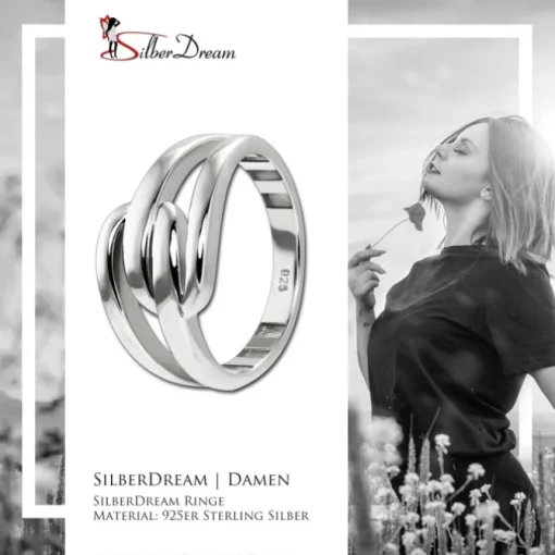 SilberDream Ring Modern Gr.60 Silberring aus 925er Silber SDR419J60