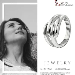 SilberDream Ring Modern Gr.60 Silberring aus 925er Silber SDR419J60