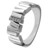 SilberDream Ring Relief Zirkonia weiß Gr.54 aus 925er Silber Damen SDR412W54