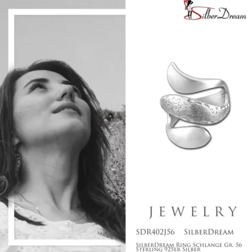 SilberDream Ring Schlange Gr. 56 Sterling 925er Silber SDR402J56