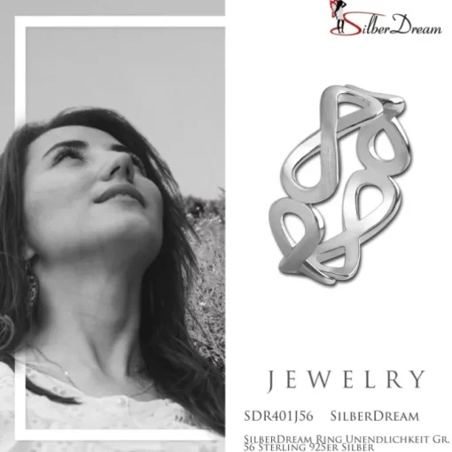 SilberDream Ring Unendlichkeit Gr. 56 Sterling 925er Silber SDR401J56