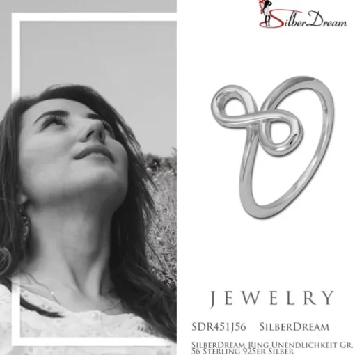 SilberDream Ring Unendlichkeit Gr. 56 Sterling 925er Silber SDR451J56