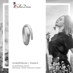 SilberDream Ring zeitlos Gr. 56 Sterling 925er Silber SDR403J56