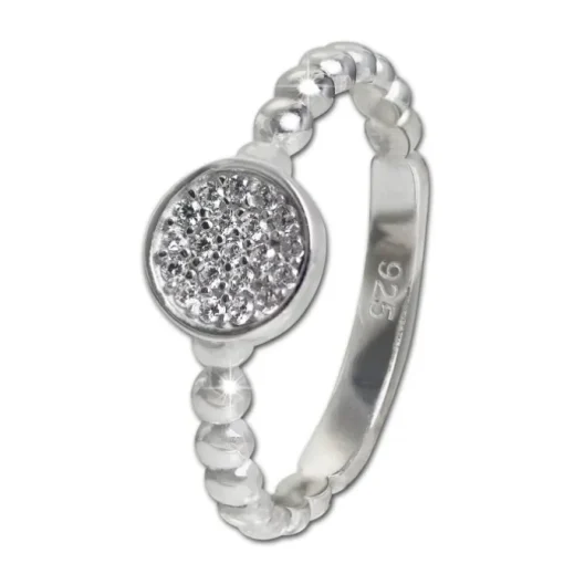 SilberDream Ring Zirkonia-Kreis weiß Gr.54 aus 925er Silber SDR408W54