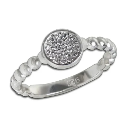 SilberDream Ring Zirkonia-Kreis weiß Gr.56 aus 925er Silber SDR408W56
