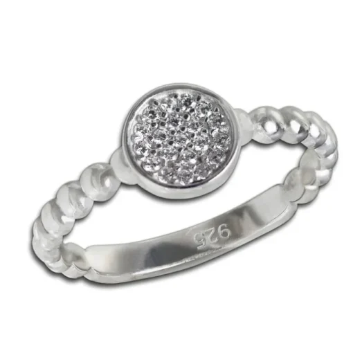 SilberDream Ring Zirkonia-Kreis weiß Gr.54 aus 925er Silber SDR408W54