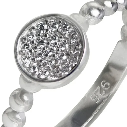 SilberDream Ring Zirkonia-Kreis weiß Gr.56 aus 925er Silber SDR408W56