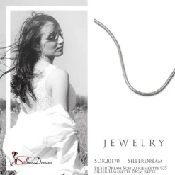 SilberDream Schlangenkette 925 Silber Halskette 70cm Kette SDK20170