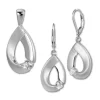 SilberDream Schmuck Set Anhänger und Ohrringe Big Zirkonia Silber SDS4907W