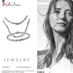 SilberDream Schmuck Set Collier & Armband Style 925 Silber SDS405