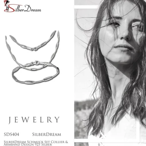 SilberDream Schmuck Set Collier & Armband Design 925 Silber SDS404