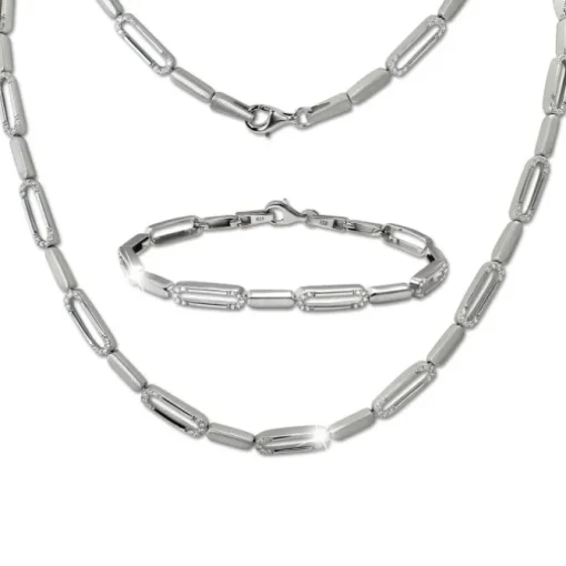 SilberDream Schmuck Set Dream Zirkonia Collier & Armband Damen 925er SDS4810W