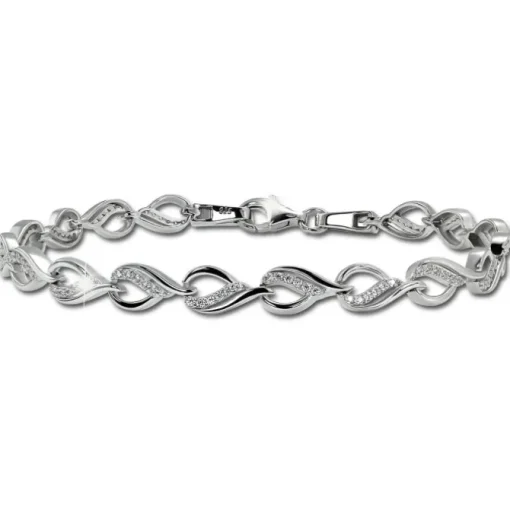 SilberDream Schmuck Set Dream Zirkonia Collier & Armband Damen 925er SDS4809W