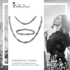 SilberDream Schmuck Set Dream Zirkonia Collier & Armband Damen 925er SDS4810W