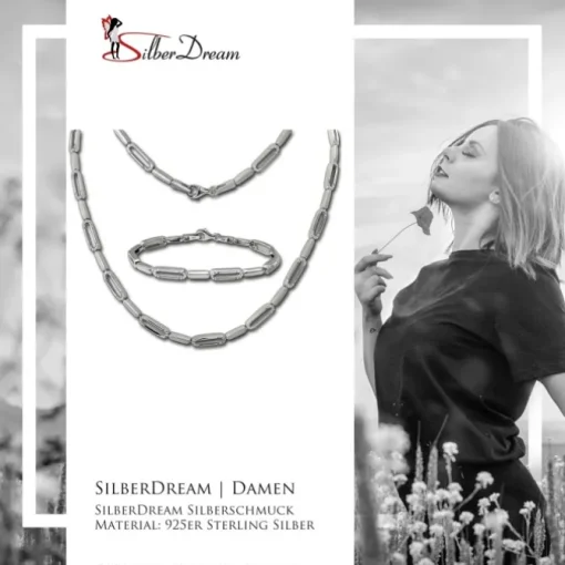 SilberDream Schmuck Set Dream Zirkonia Collier & Armband Damen 925er SDS4810W