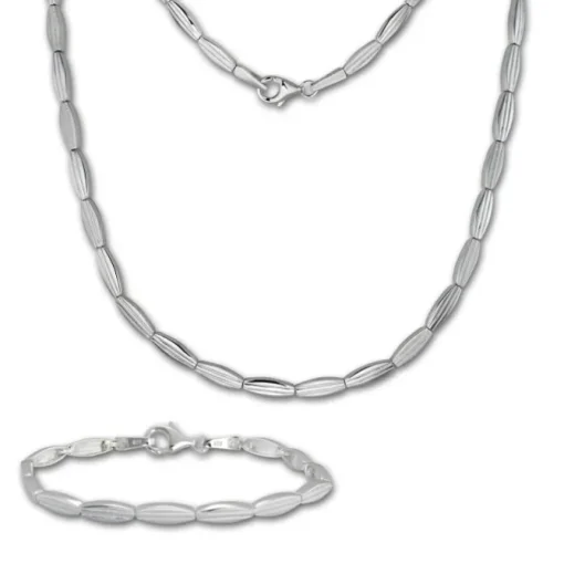 SilberDream Schmuck Set Fantasie Collier & Armband Damen 925 Silber SDS441J